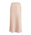Max Mara Toggle-waist Midi Skirt In Pink