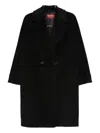 Max Mara Tokyo Double-breasted Coat In Black