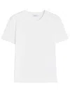 Max Mara Maser Short White Cotton T-shirt In Neutral