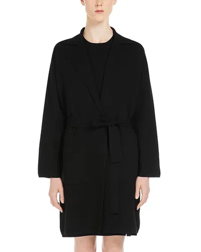 Max Mara Tony Belted Coat In Black