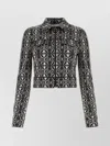 Max Mara White Geometric Pattern Jacket