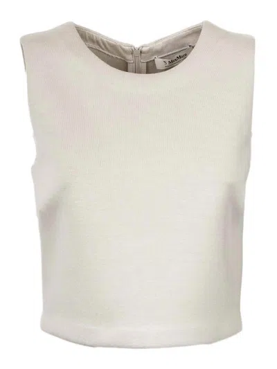 Max Mara Top - Blanco In Powder