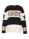 Max Mara Wool And Cashmere Sweater With Flocked 1951 Motif