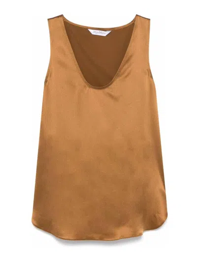 MAX MARA TOP - MARRÓN