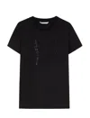 Max Mara Embellished Round Neck Top With Graphic Detail In Black