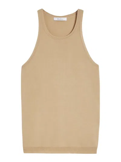 Max Mara Top In Nude & Neutrals