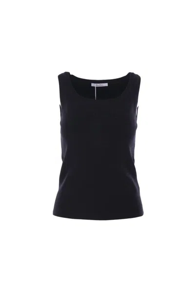 Max Mara Top In Black