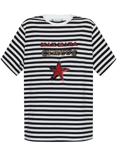 Max Mara T-shirt With Print In White