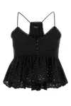 Max Mara Top Asburgo1234 In Pizzo Sangallo Nero Donna In Black