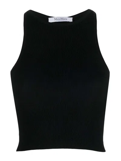 Max Mara Top In Black