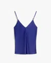 Max Mara V-neck Sleeveless Sling In Blue