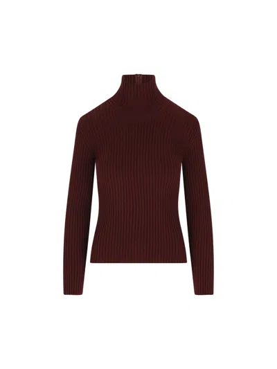 Max Mara Top In Brown