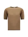 Max Mara Top In Brown