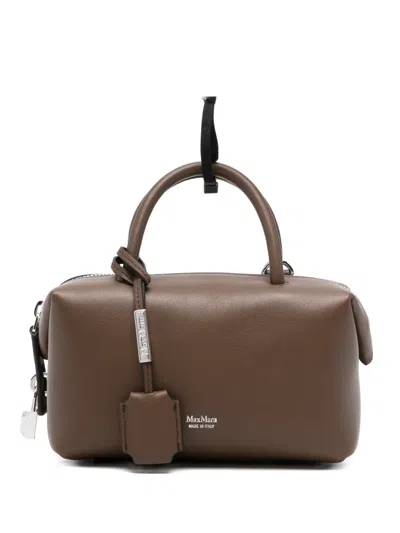 Max Mara Top Handle Satchel In Brown