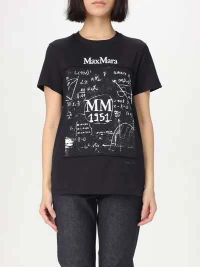 MAX MARA T-SHIRT MAX MARA WOMAN COLOR BLACK 1,426219214