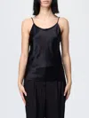 Max Mara Pattern Strap Top Plain In Black