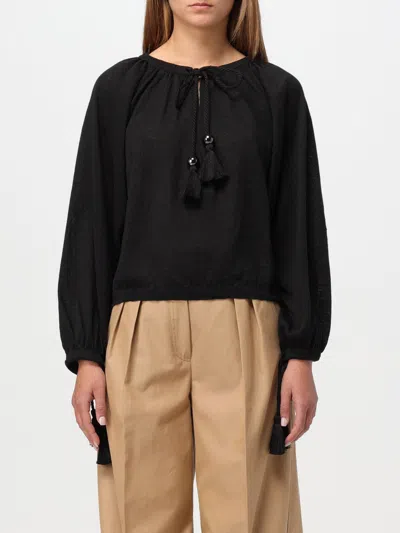 MAX MARA TOP MAX MARA WOMAN COLOR BLACK,F55083002