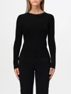 Max Mara Studio Woman Sweater Black Size L Virgin Wool In Black