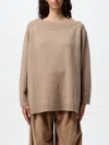 Max Mara Radames Off-the-shoulder Wool And Cashmere Jumper In Brown