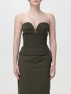 Max Mara Gabardine-weave Cotton Top In Multi