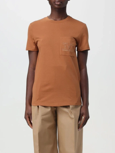 MAX MARA TOP MAX MARA WOMAN COLOR LEATHER,402333107