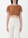 Max Mara Top  Woman Color Leather