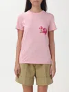 Max Mara Cotton T-shirt In Pink