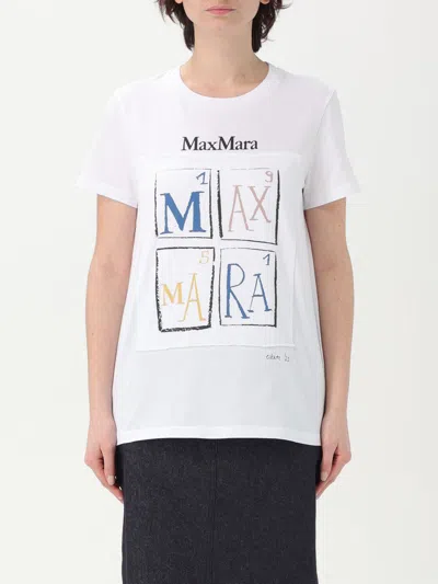 MAX MARA T-SHIRT MAX MARA WOMAN COLOR WHITE,426219001