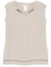Max Mara Maxmara Colimbo Top Beige In Gray