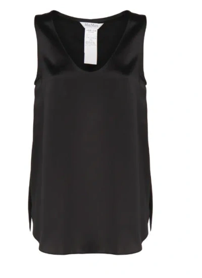 Max Mara Top In Black