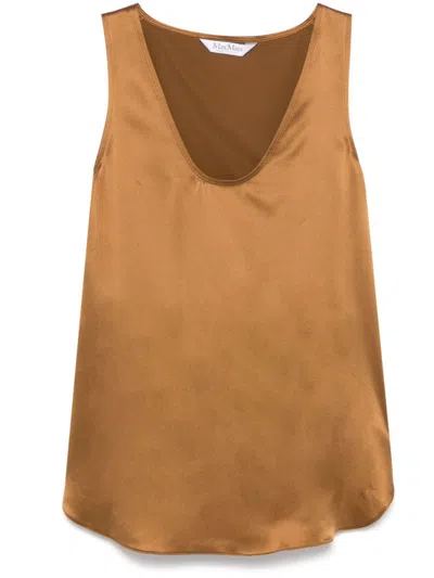 MAX MARA SILK SATIN TOP