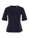 Max Mara Women Midnight Blue Wool Peter T-shirt In Blue