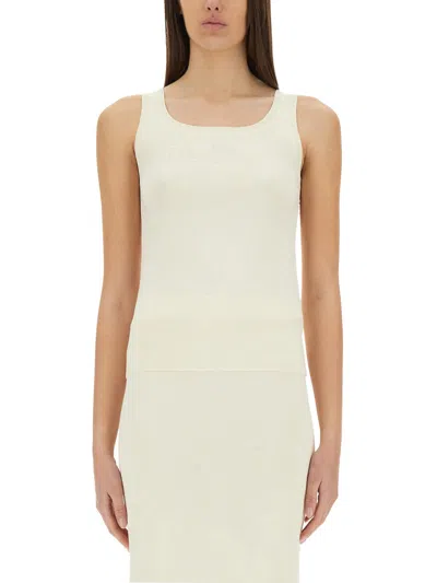 Max Mara Top "pot" In Ivory