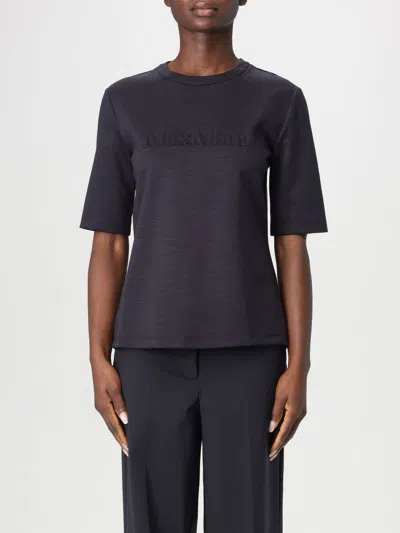 Max Mara Top Woman Blue In Black