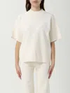 Max Mara Studio Amici Short-sleeved Knitted Jumper In Gray