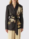 Max Mara Studio Silk Printed Blouse In Multi