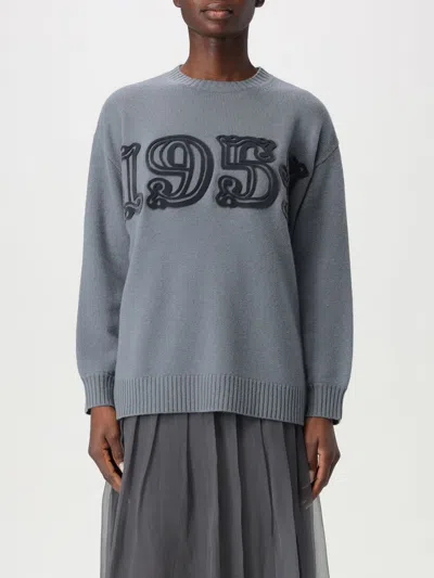 Max Mara Top Woman Water In Blue