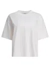Max Mara Crew Neck Short Sleeve Tops With Side Slits