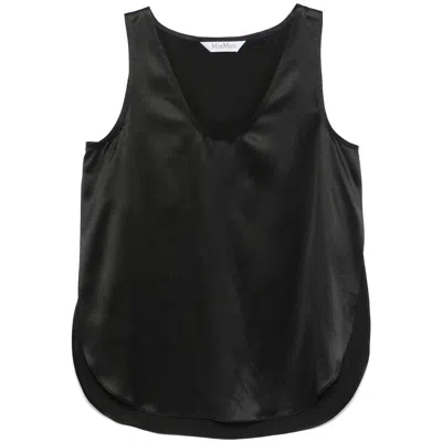 Max Mara Tops In Black