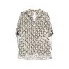 Max Mara Oversized Printed Poplin Shirt In Multi