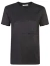 Max Mara Papaia Logo Cotton T-shirt In Black