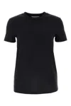 Max Mara Black Embroidered-logo Cotton T-shirt In Blue