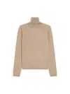 Max Mara Veloce Lightweight Cashmere Turtleneck In Nocciola