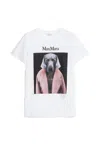 Max Mara Printed Knitted T-shirt In Pink