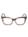 Max Mara Tortoiseshell Square-frame Glasses In Brown