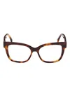 Max Mara Tortoiseshell Square-frames Glasses In Brown