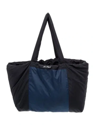 Pre-owned Max Mara Tote In Blue