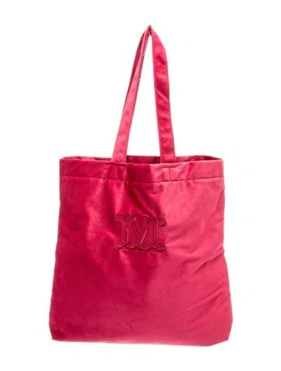 Pre-owned Max Mara Tote In Red