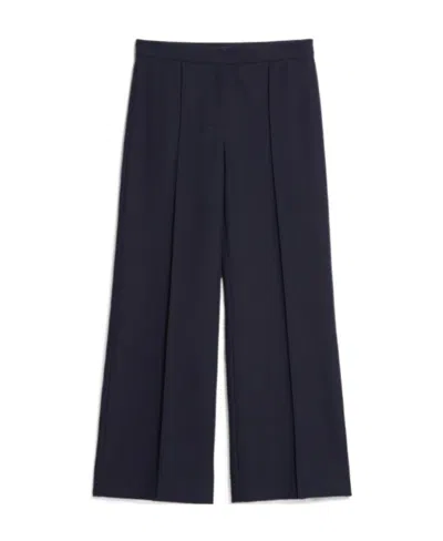 Max Mara Totem Straight Leg Casual Pants In Black