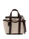 Max Mara Mini Garden Tote Bag In Beige